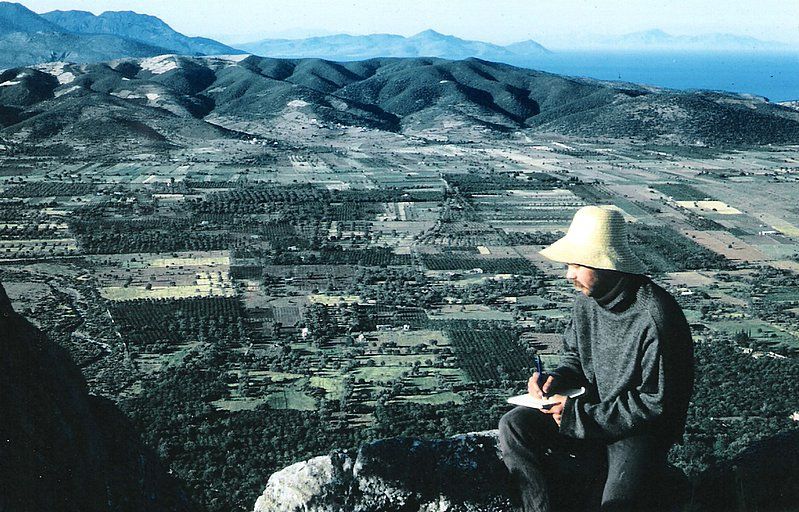 På berget ovanför byn Damalas, sydöstra Peloponnesien. 10 maj 1966...några stenkast från ön Hydra, där Leonard Cohen höll till vid den tiden...